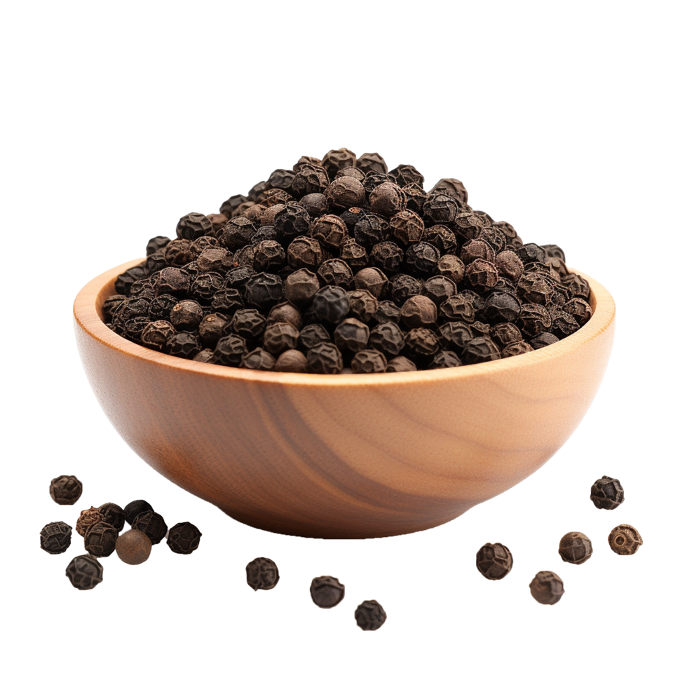 AI generated Black pepper png isolated on transparent background