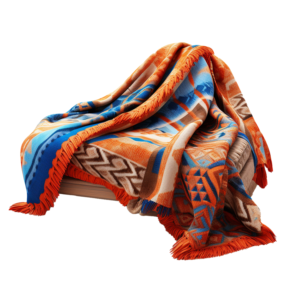 AI generated Blanket png isolated on transparent background