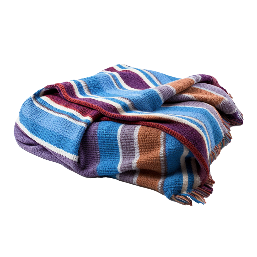 AI generated Blanket png isolated on transparent background