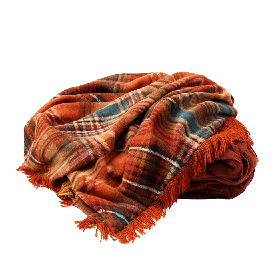 AI generated Blanket png isolated on transparent background