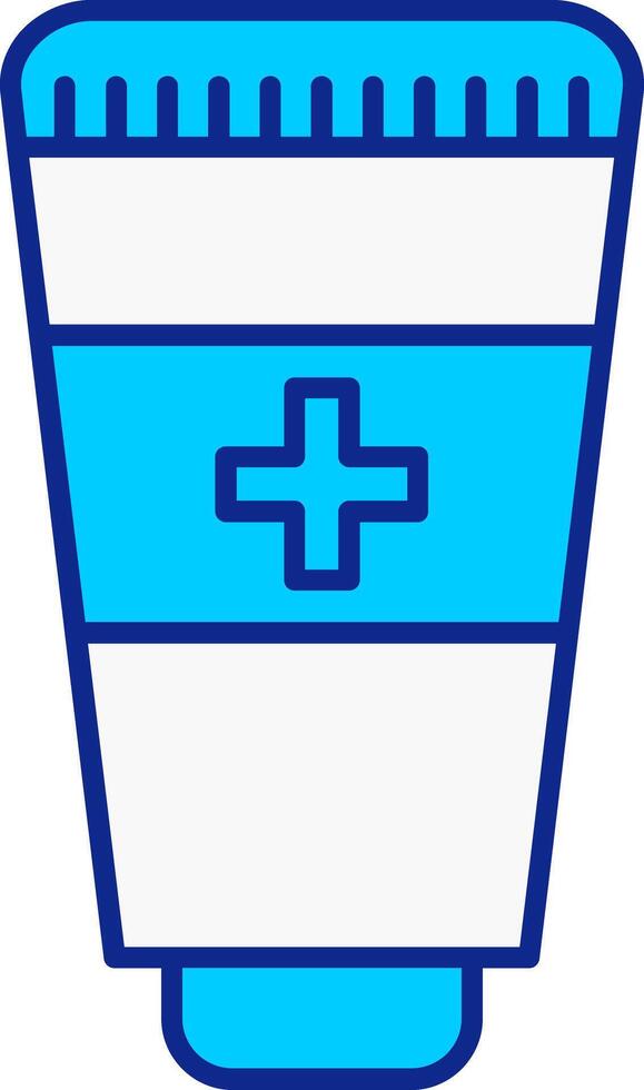 Hand Sanitizer Blue Filled Icon vector