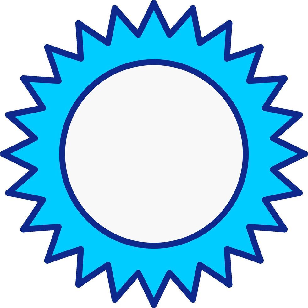 Dom azul lleno icono vector