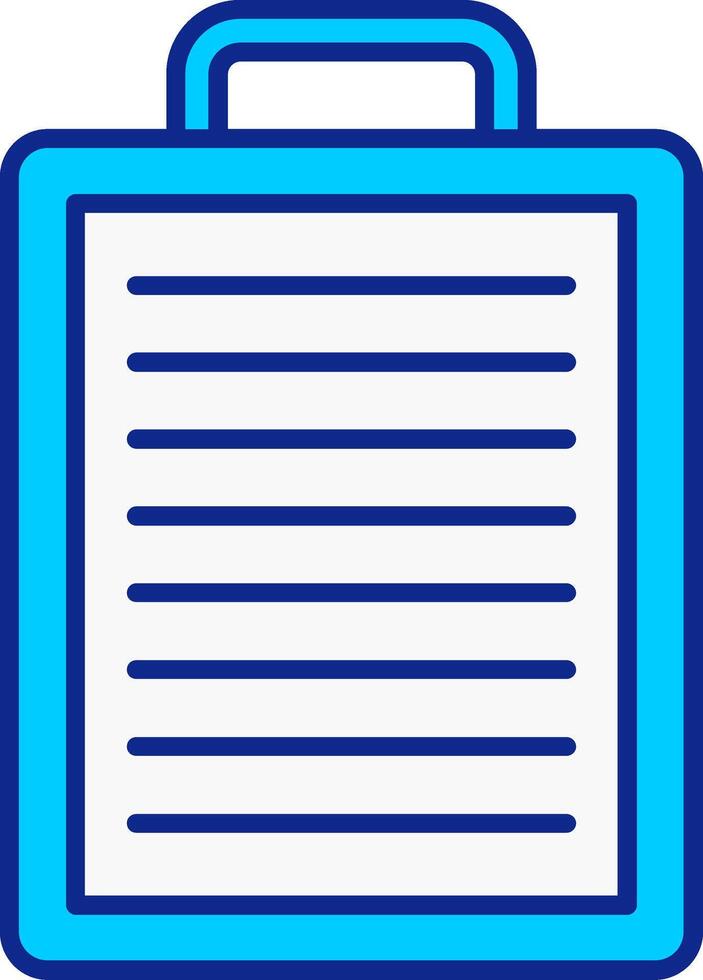Clipboard Blue Filled Icon vector