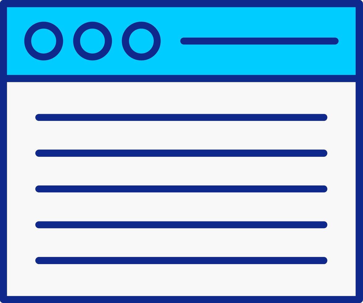 Web Blue Filled Icon vector