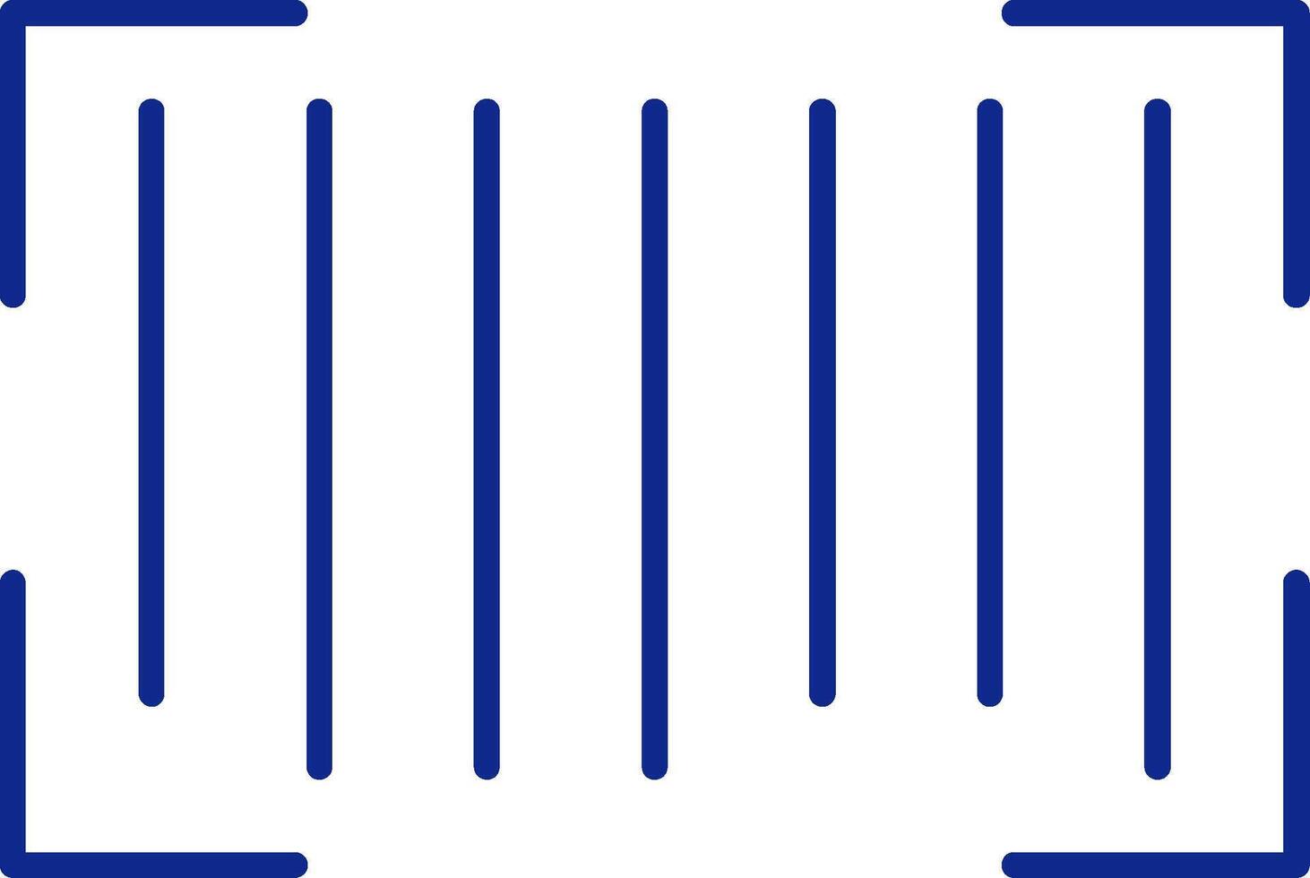 Barcode Blue Filled Icon vector