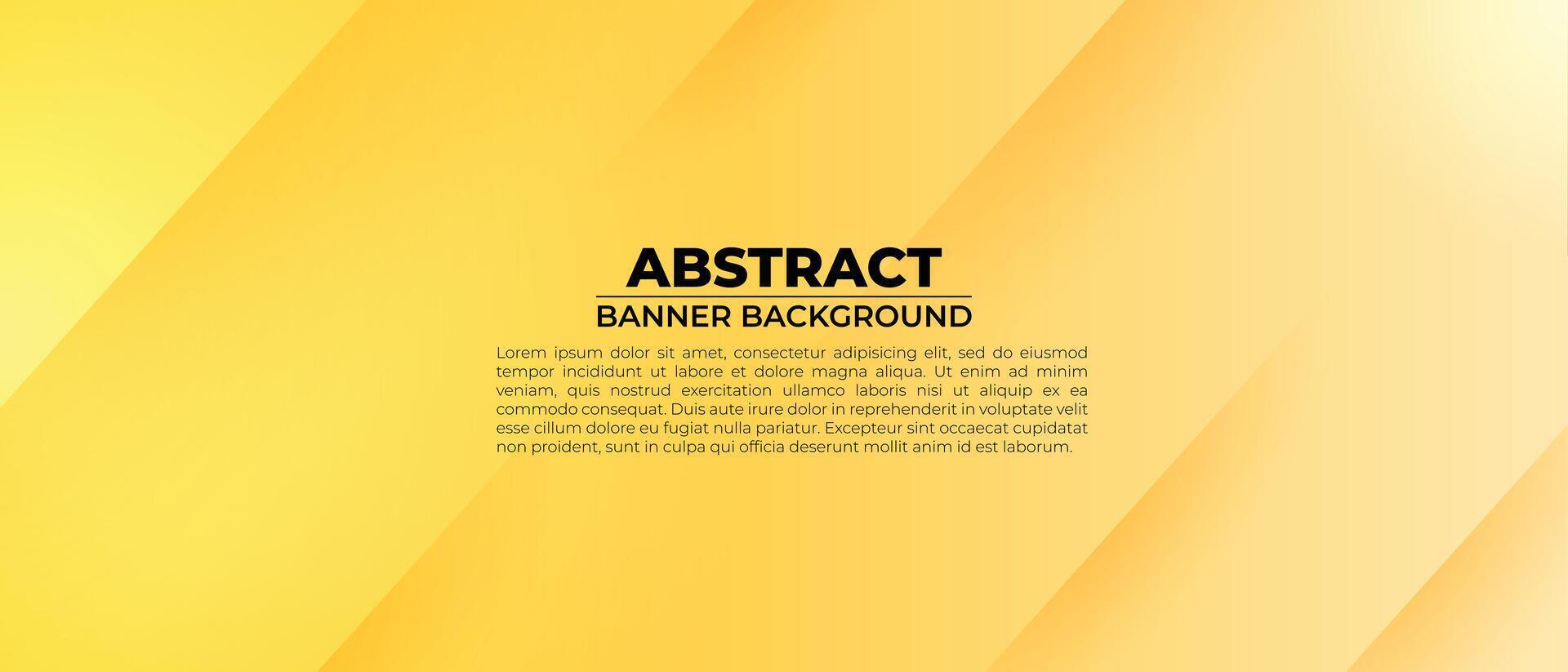 Elegant Yellow Gradient Banner Background vector