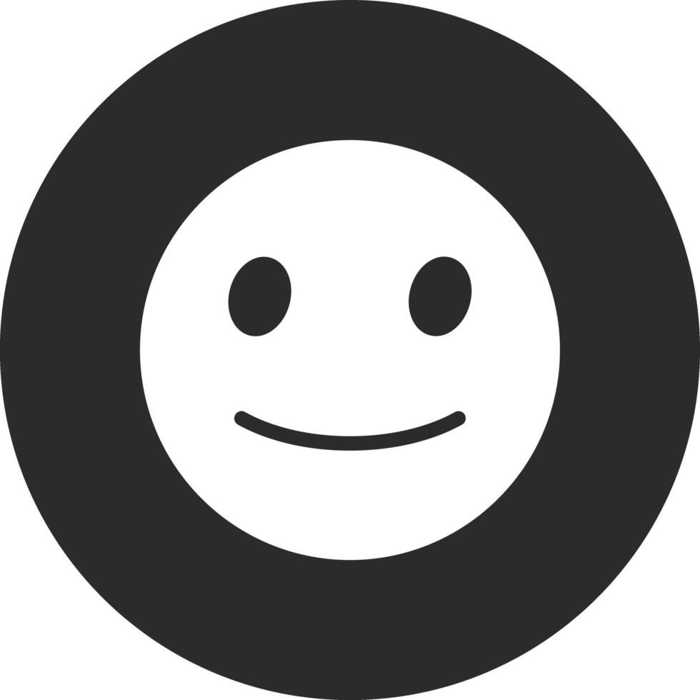 Slightly Smiling Face Vector Icon