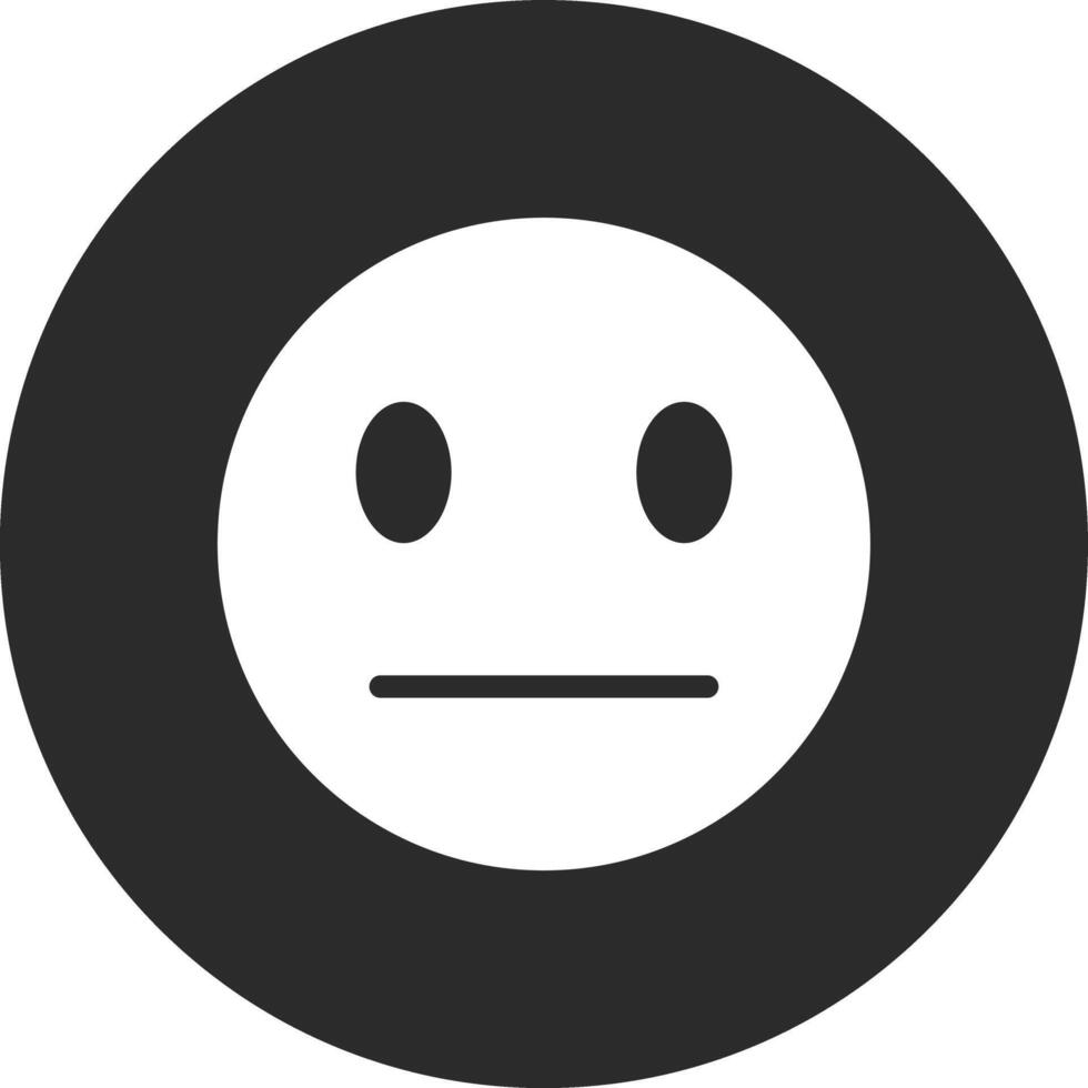 Expressionless Face Vector Icon