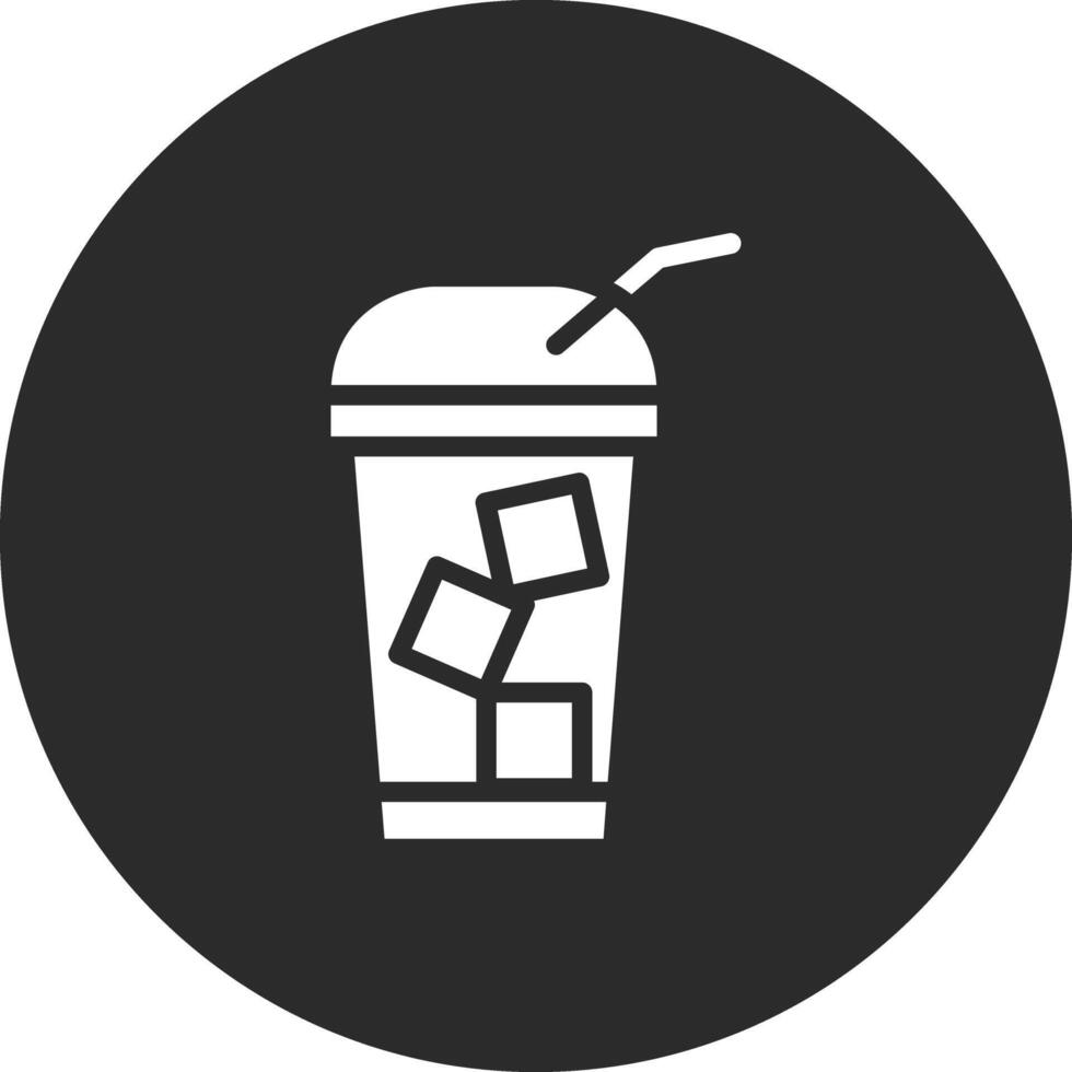 icono de vector de café frío