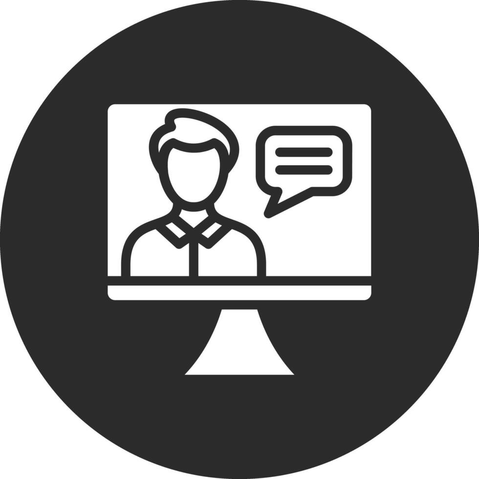 Online Lecture Vector Icon