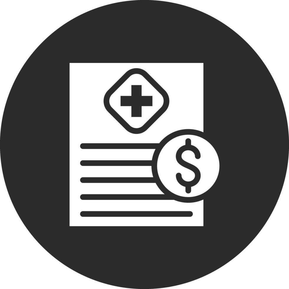 Medical Bill Vector Icon