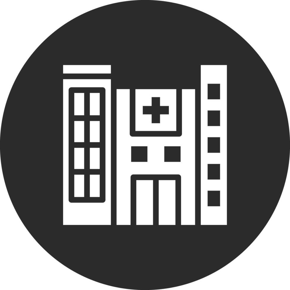 icono de vector de hospital