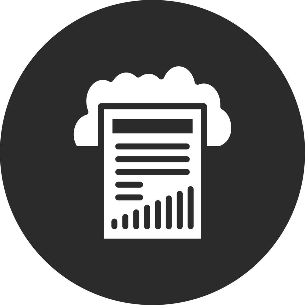 Cloud Reporting Vector Icon