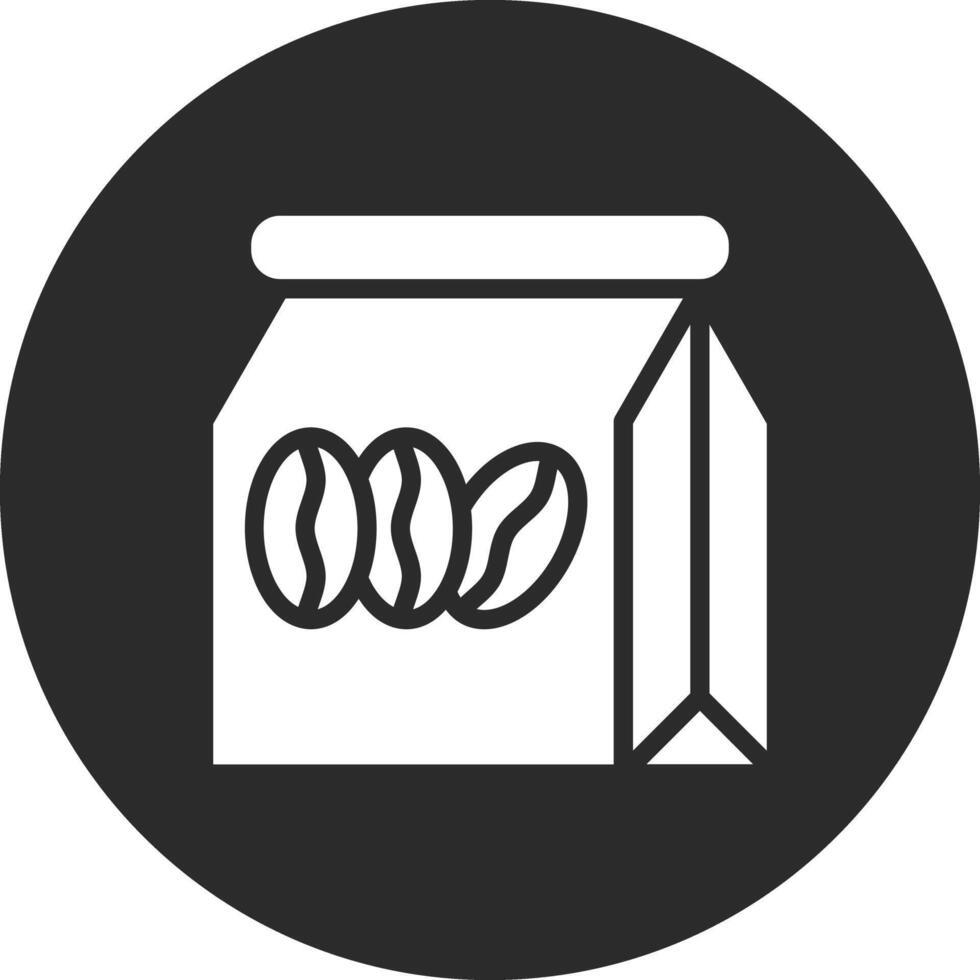 icono de vector de bolsa de café