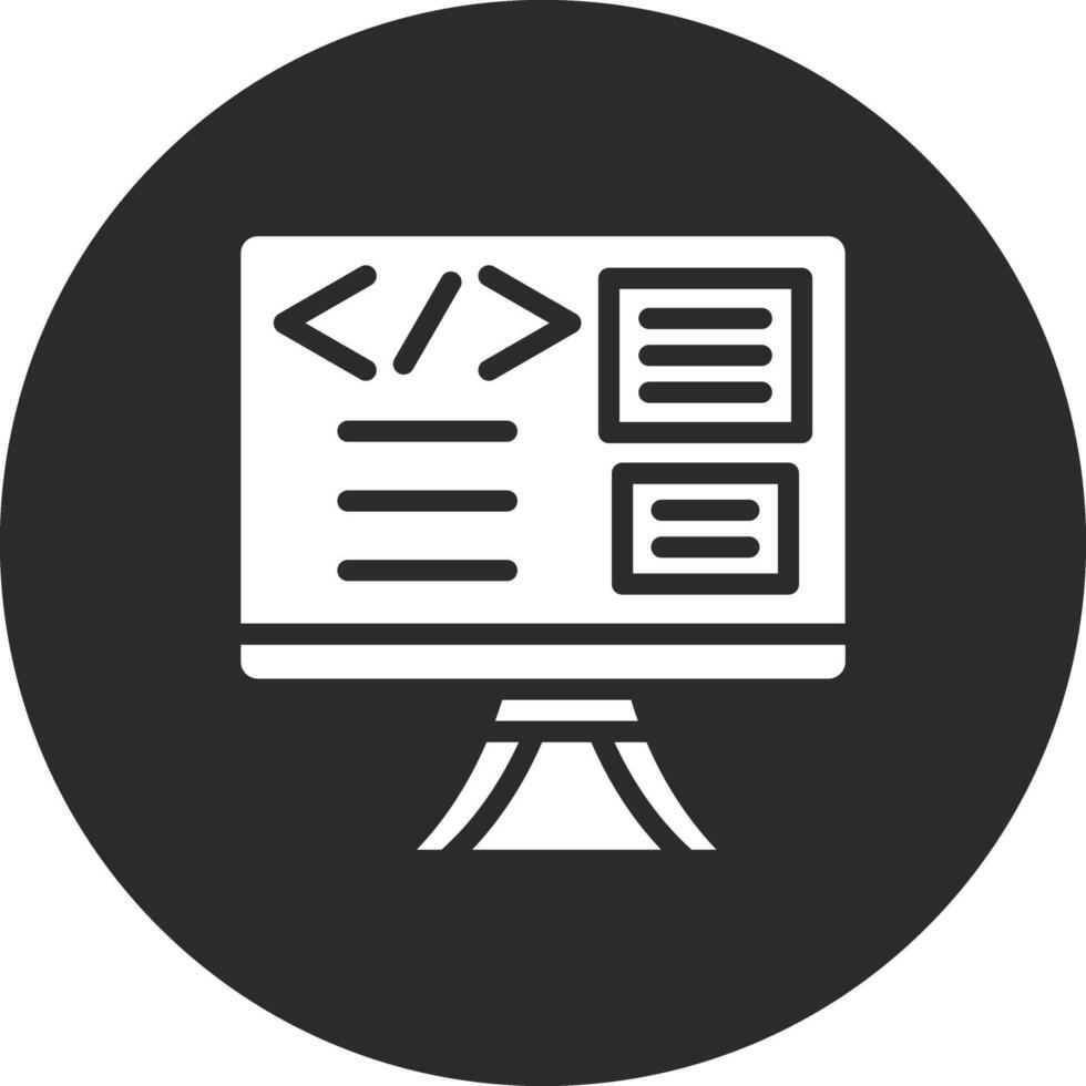 icono de vector de programación web