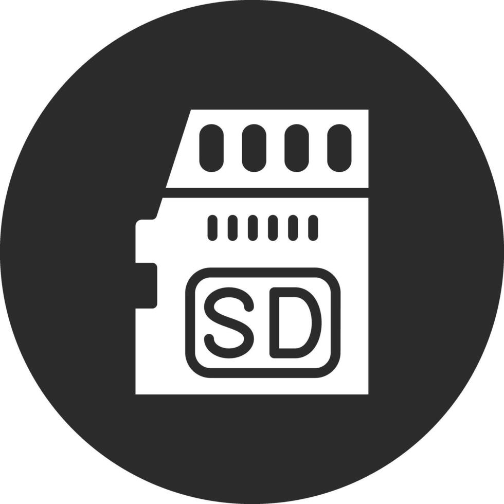 icono de vector de tarjeta sd