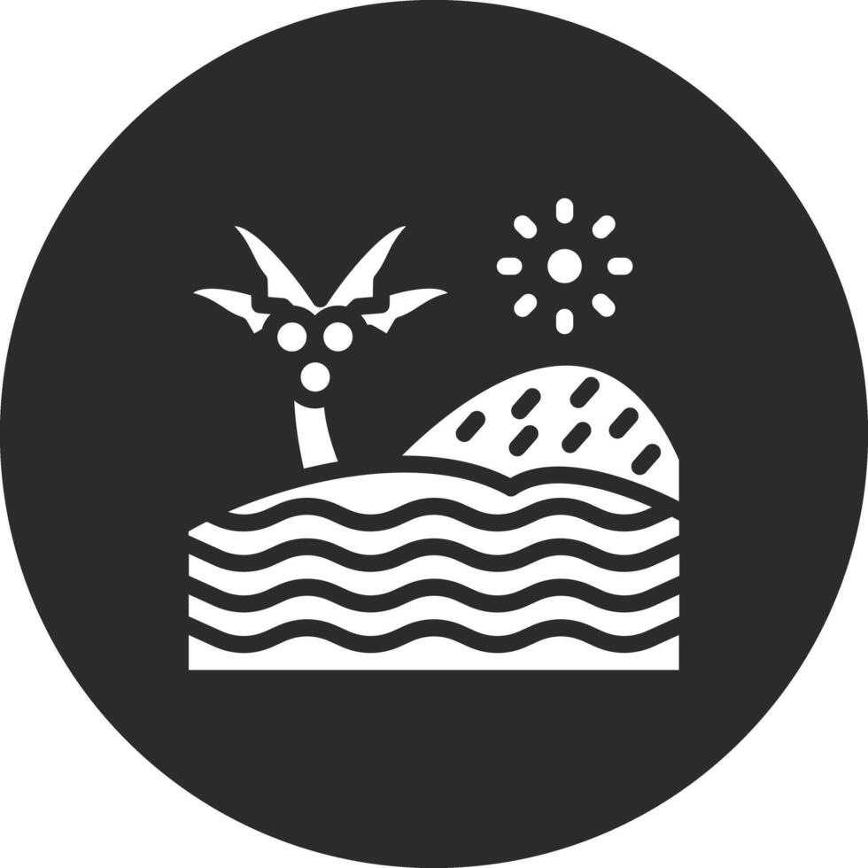 Beach Landscape Vector Icon