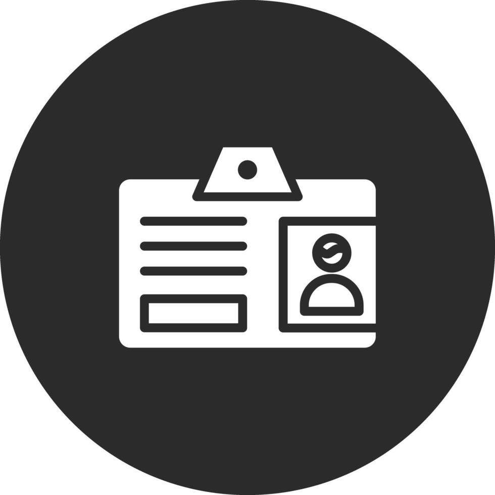 icono de vector de tarjeta de identificación