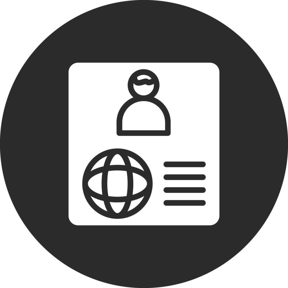 Passport Photo Vector Icon