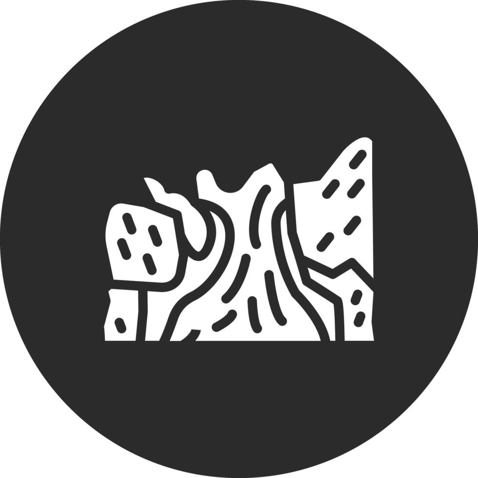 Waterfall Landscape Vector Icon