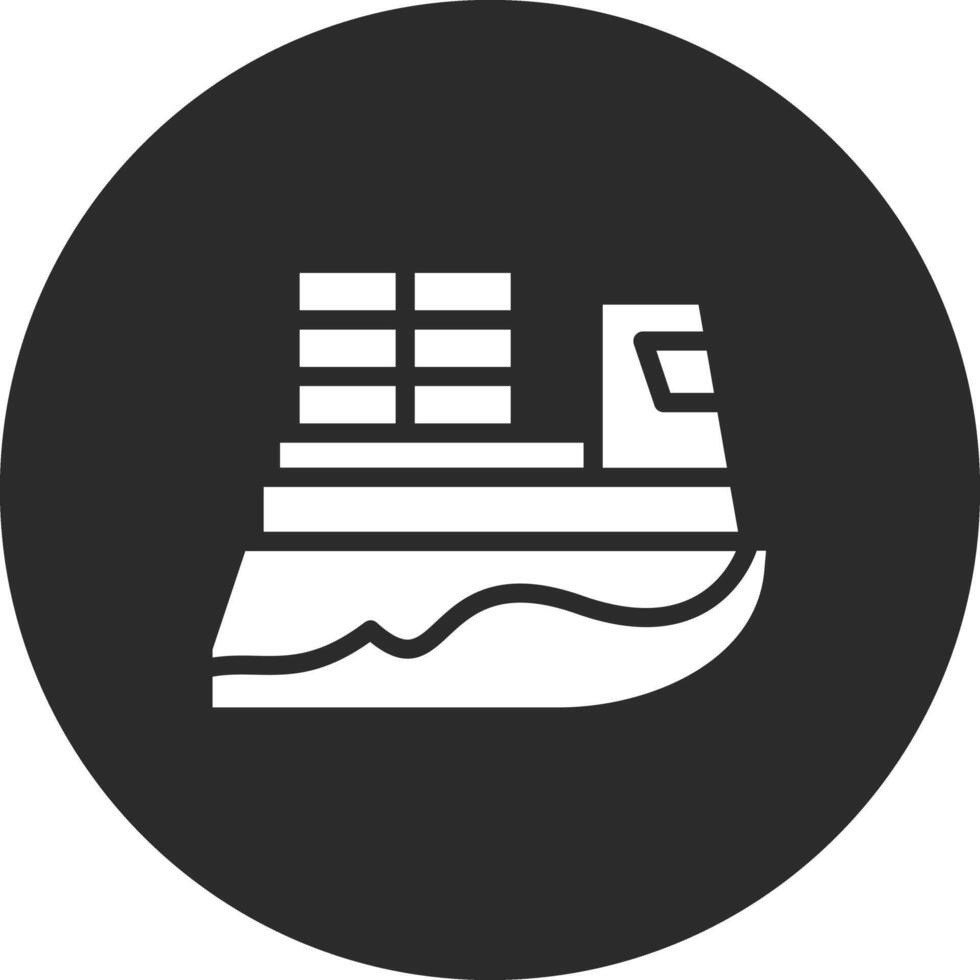 Cargo Ship Vector Icon
