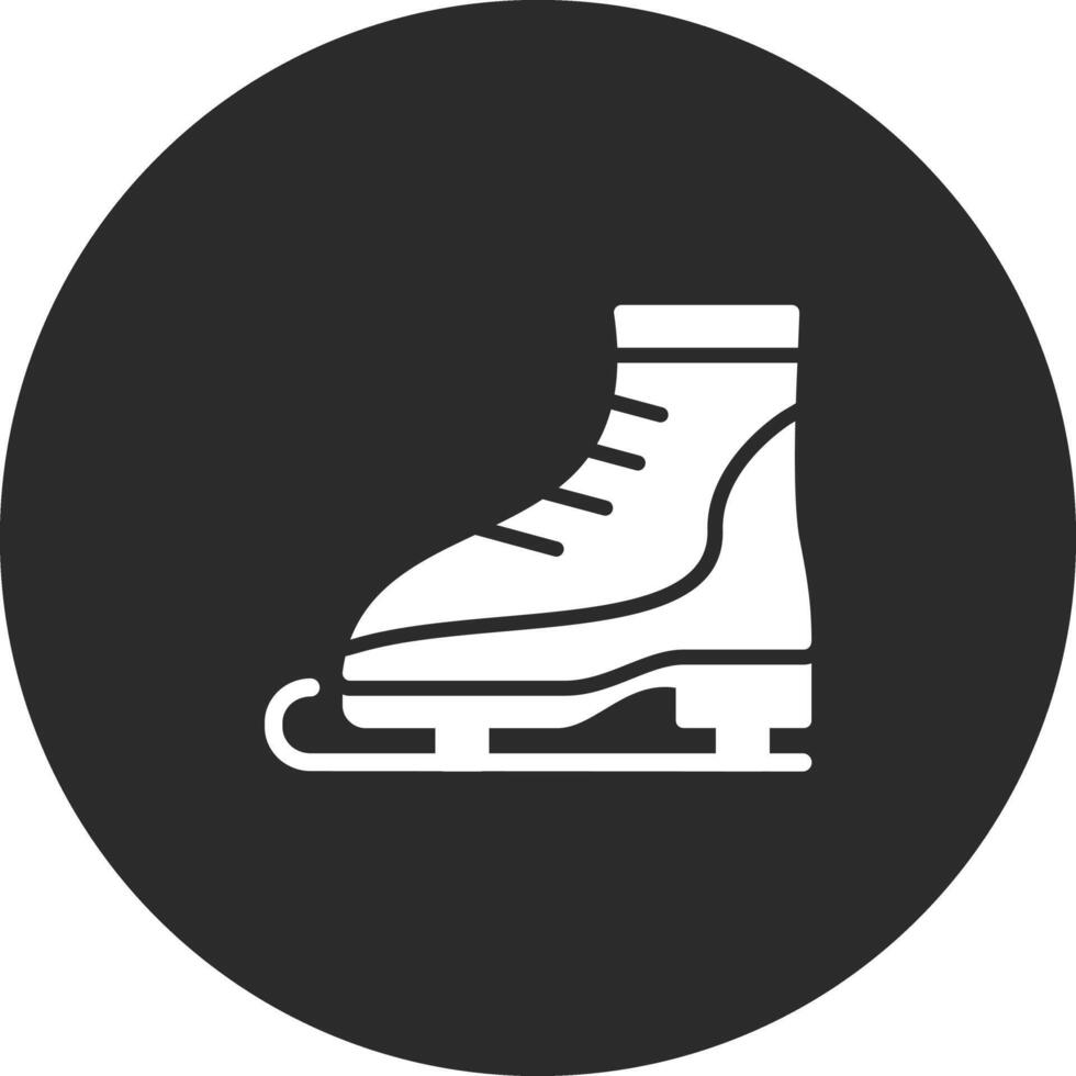 hielo patinar vector icono
