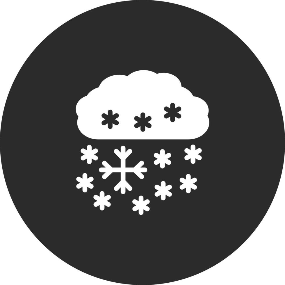 pesado nieve vector icono