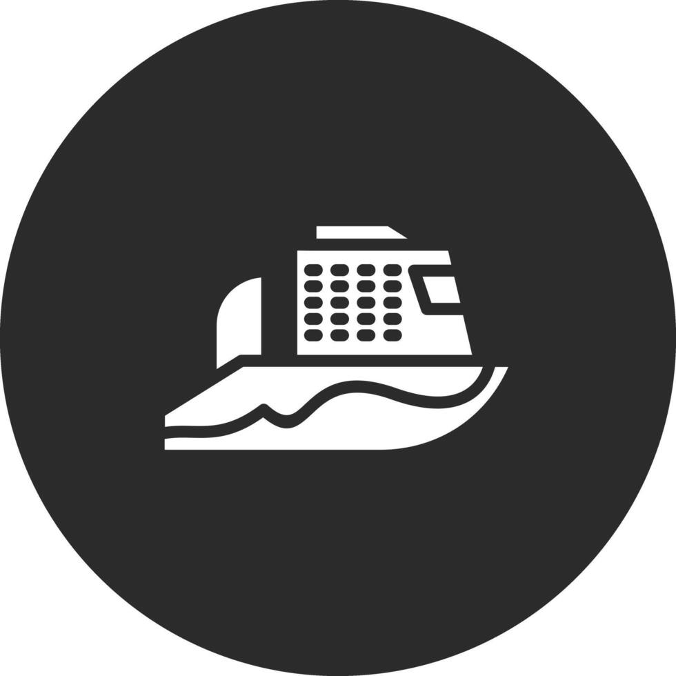 Ferry Boat Vector Icon
