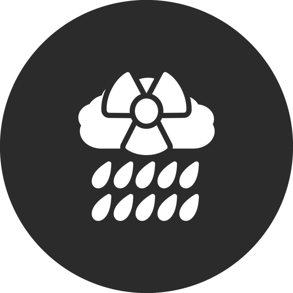 icono de vector de lluvia ácida