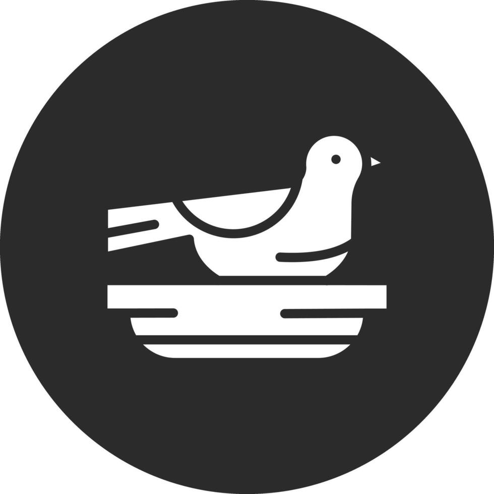 Brids in Nest Vector Icon