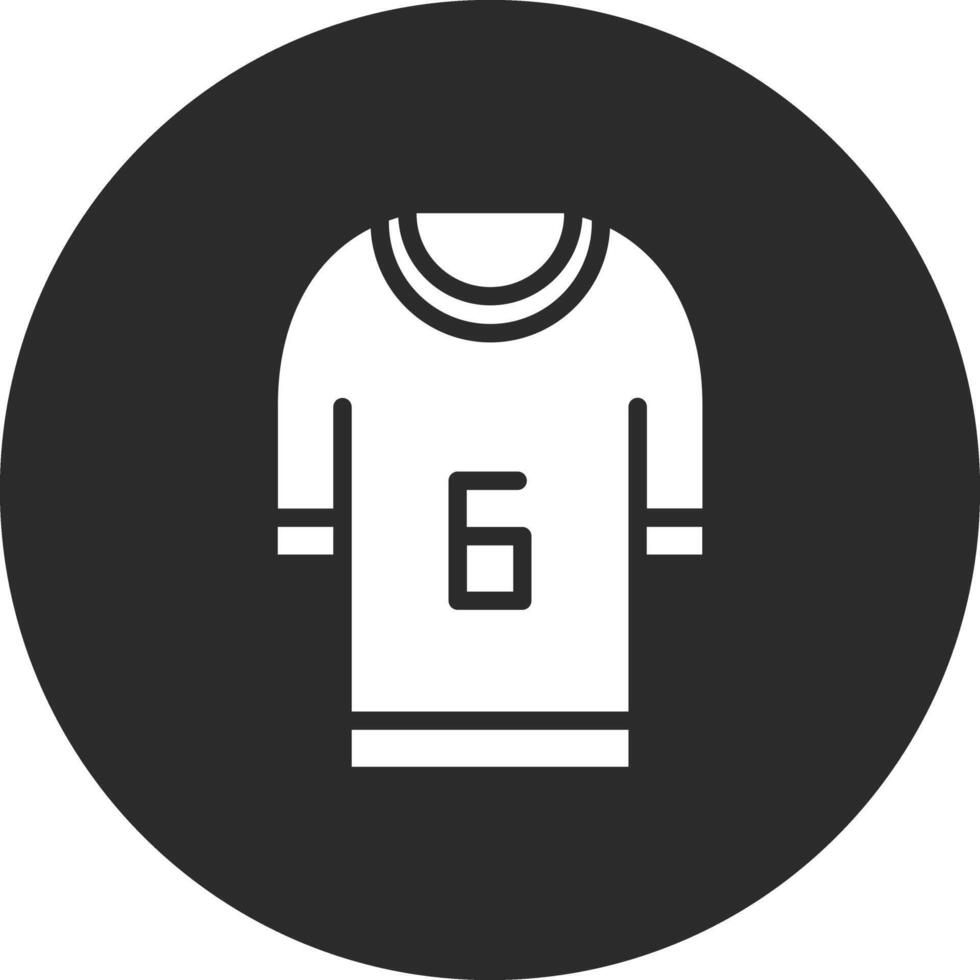 icono de vector de camiseta deportiva