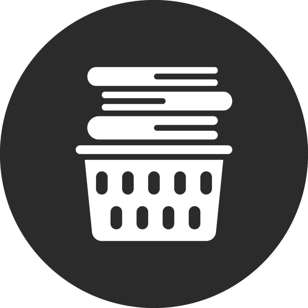 Laundry Basket Vector Icon