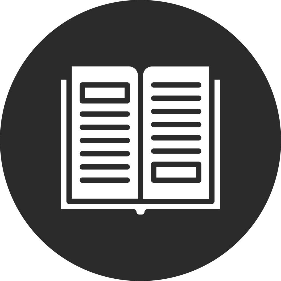 icono de vector de libro abierto