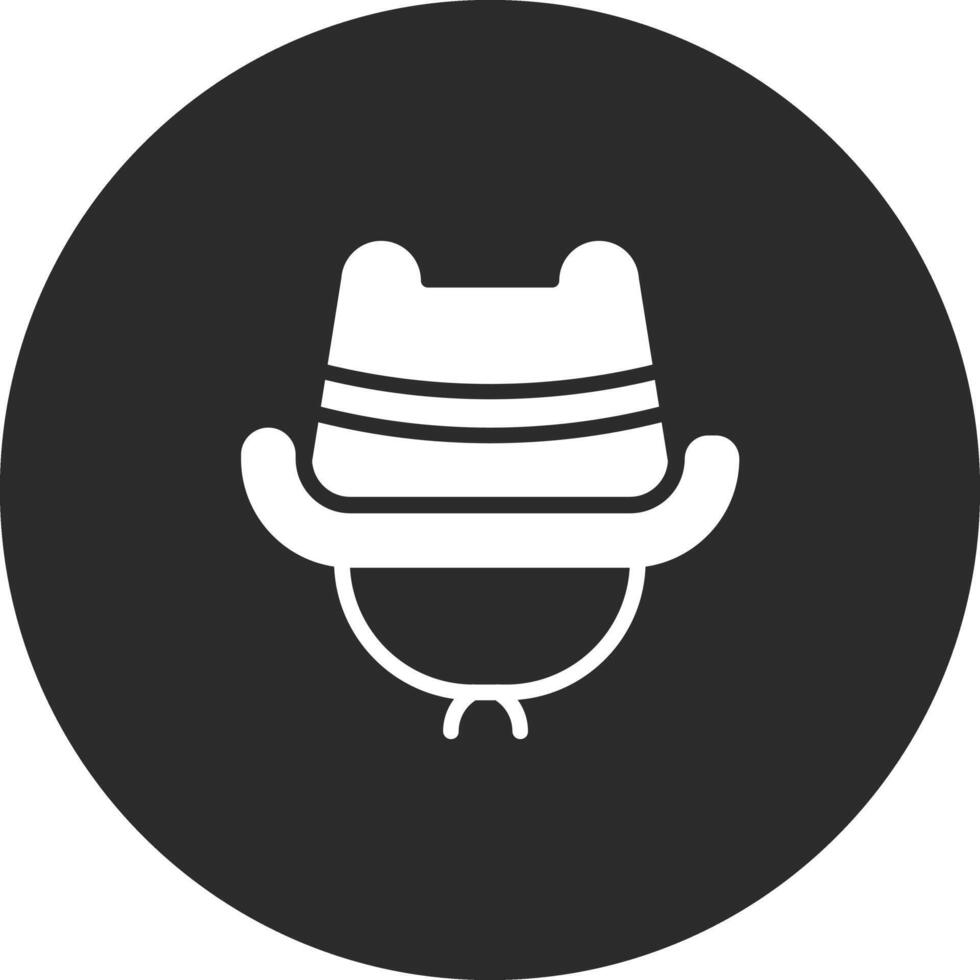 icono de vector de sombrero de vaquero