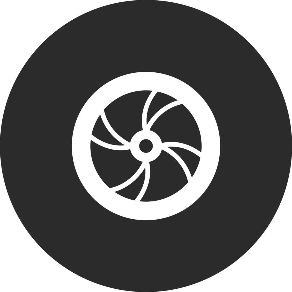 Wooden Wheel Vector Icon