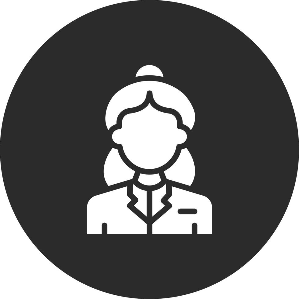 Air Hostess Vector Icon