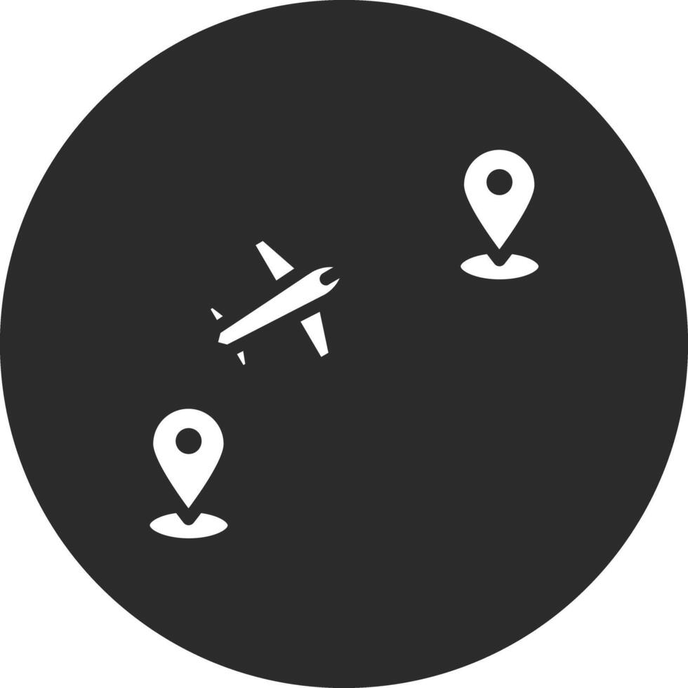 vuelo ubicación vector icono