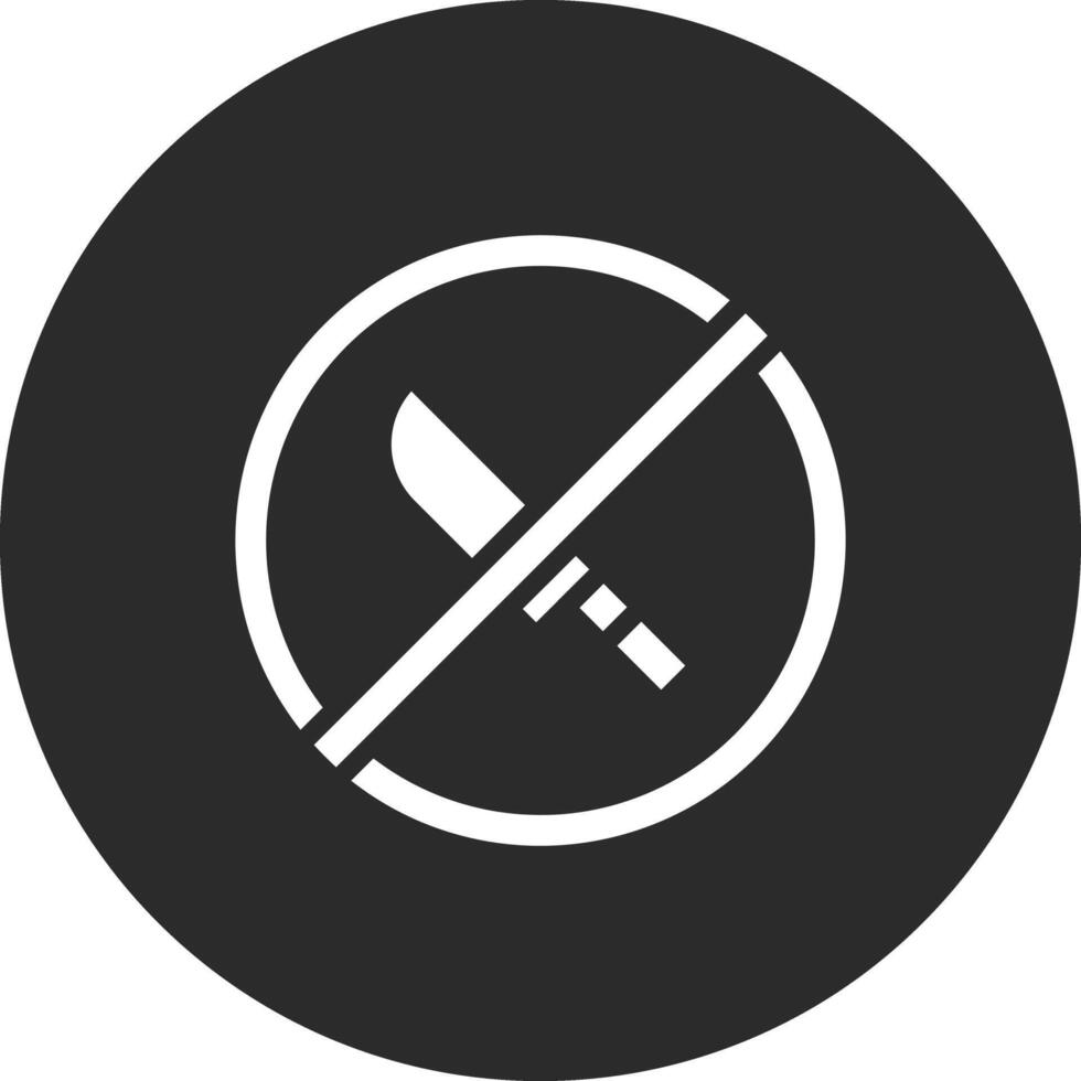 No Weapons Vector Icon