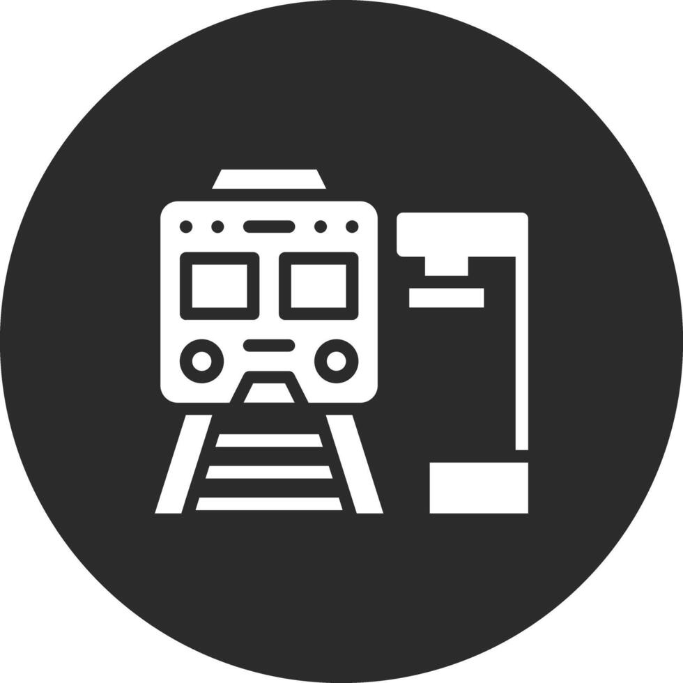 icono de vector de tren