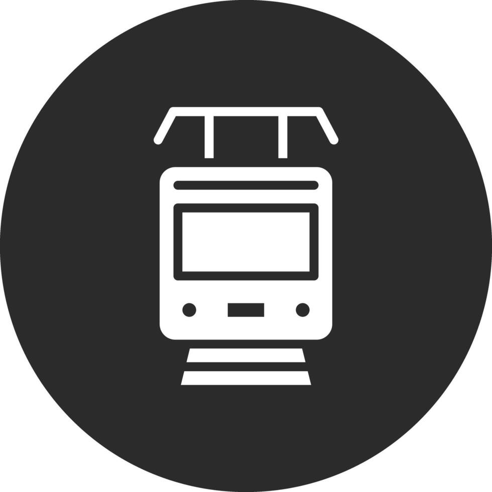 icono de vector de tren