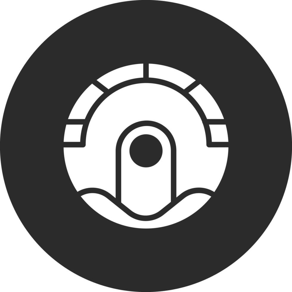 Robot Vaccum Vector Icon