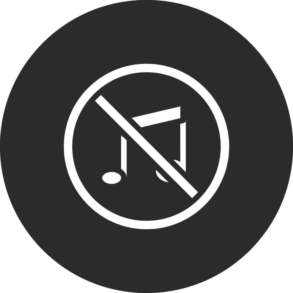 No Music Vector Icon