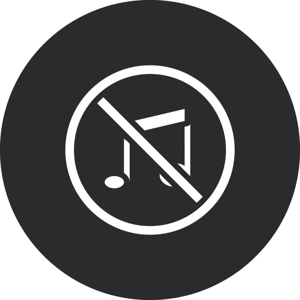 No Music Vector Icon