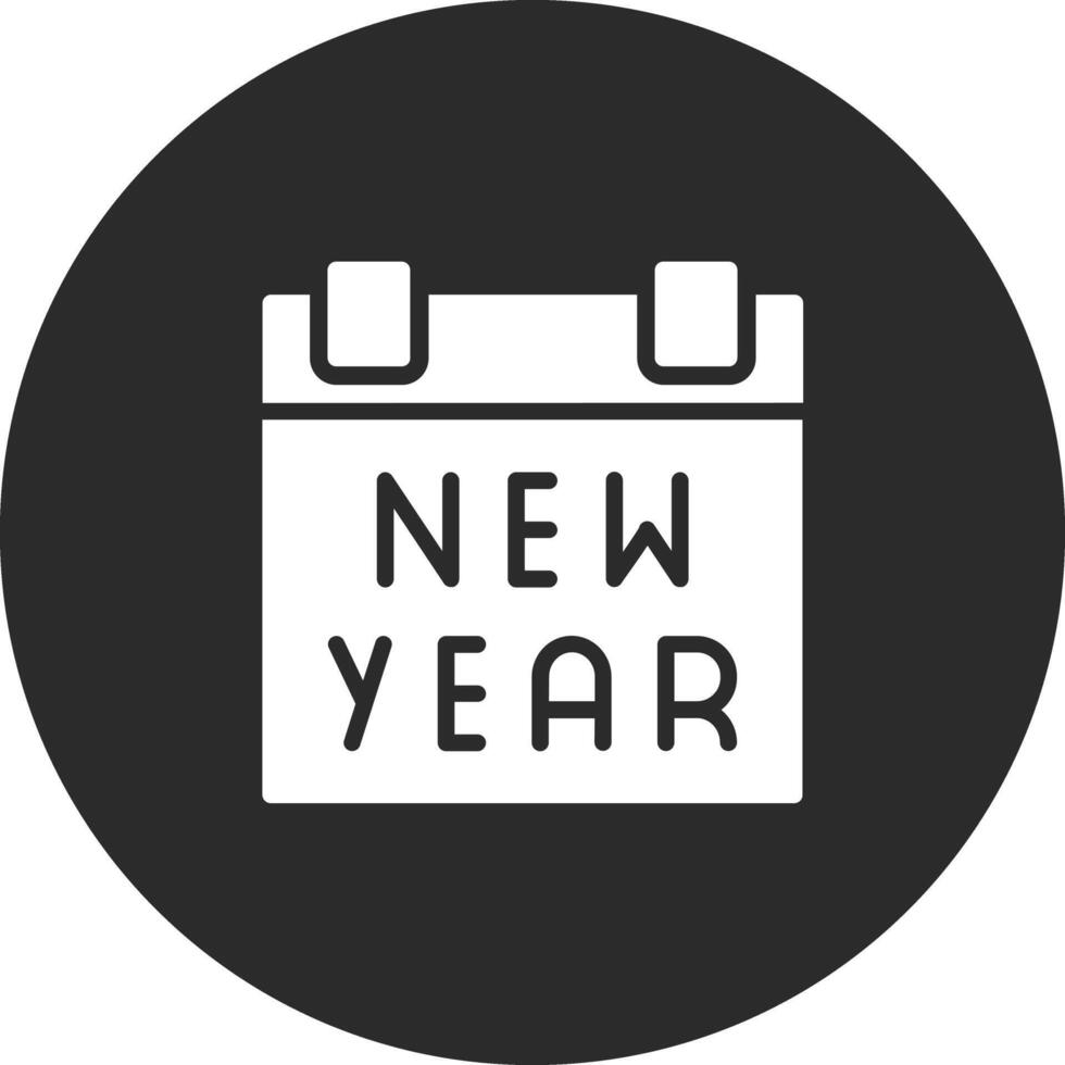 nuevo año calendario vector icono