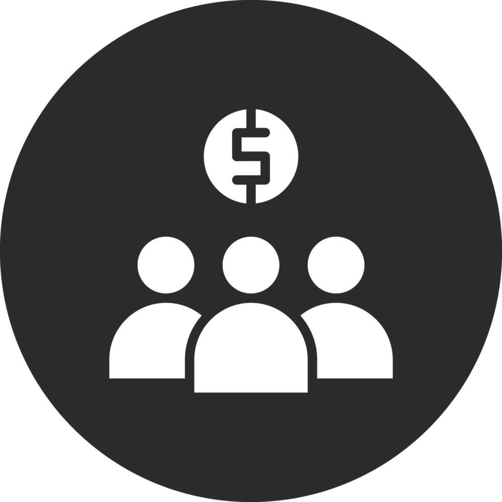 icono de vector de crowdfunding