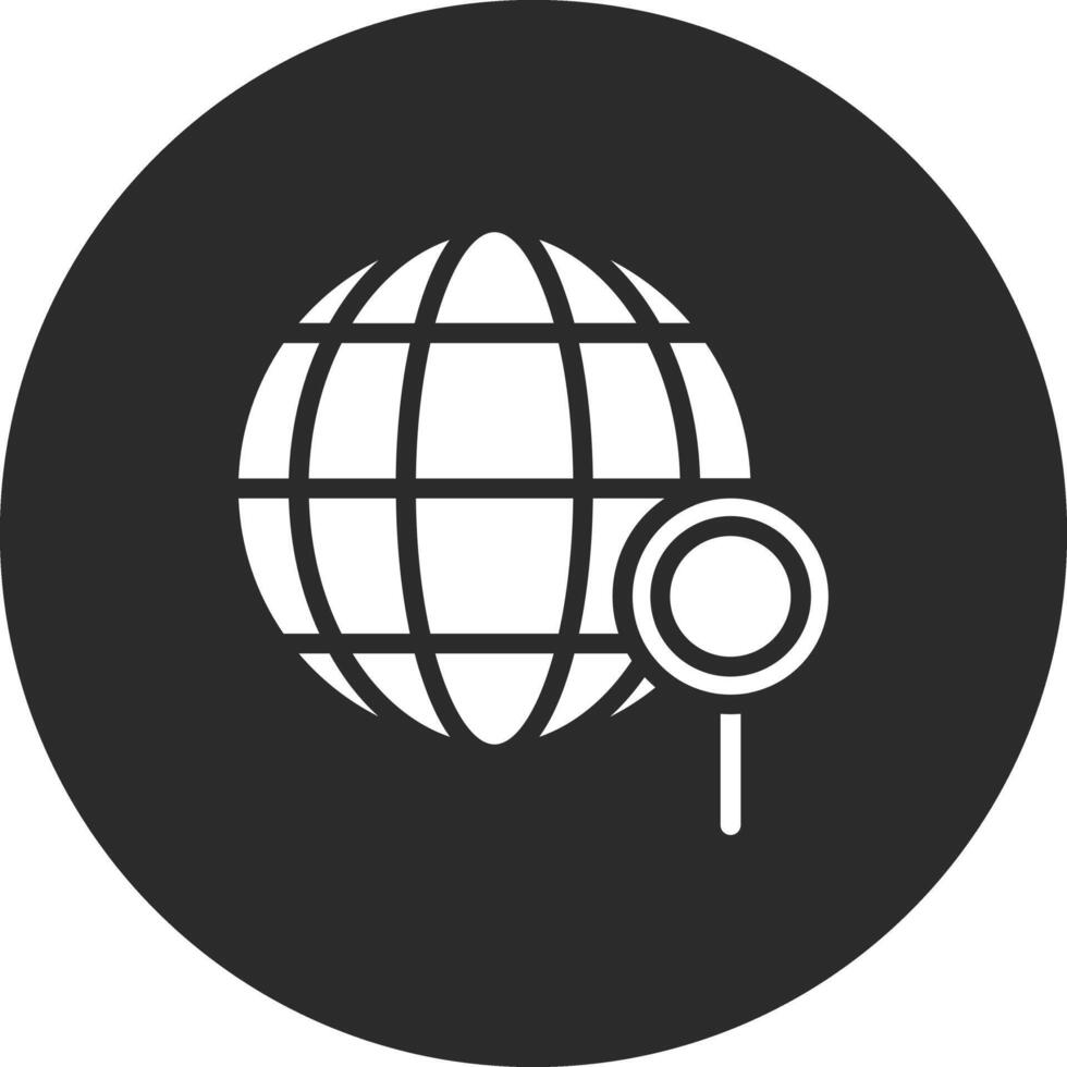 icono de vector de investigación global