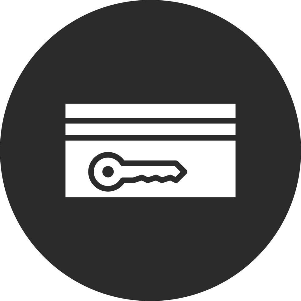 Card Key Vector Icon