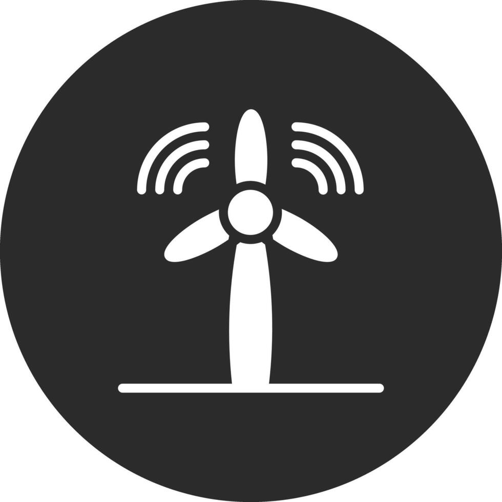 icono de vector de energía eólica