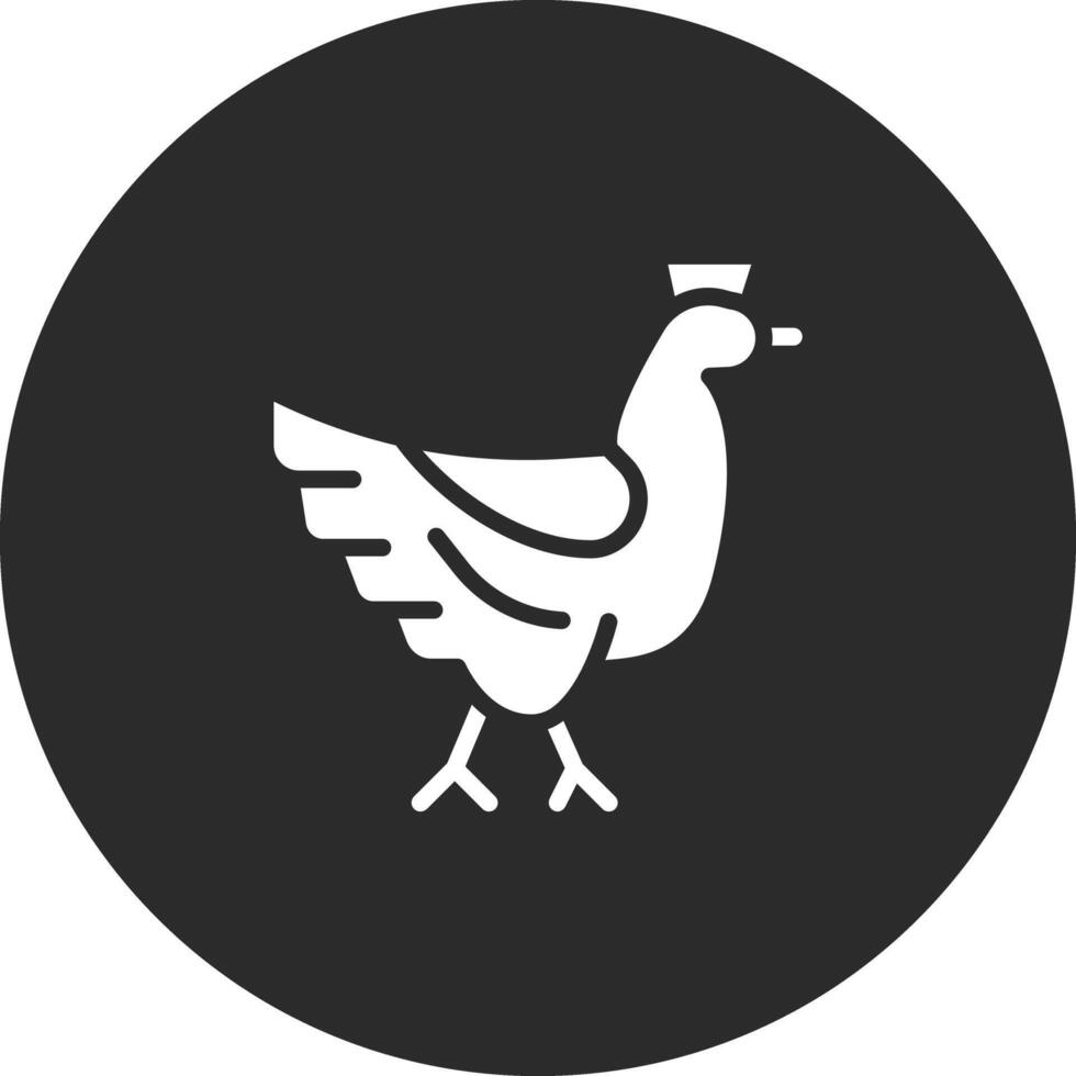 icono de vector de pollo