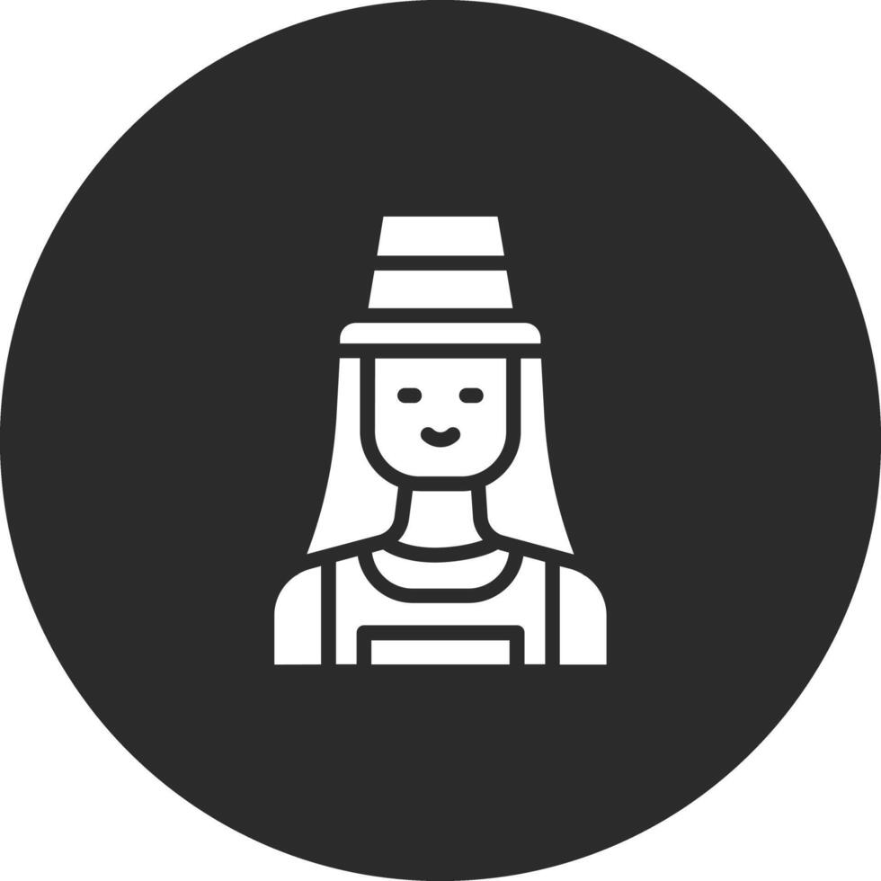 Female Farmer Vector Icon